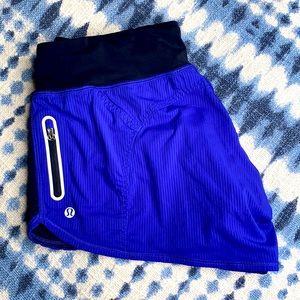 Lululemon Shorts. Size 6. Blue/Purplish Black.